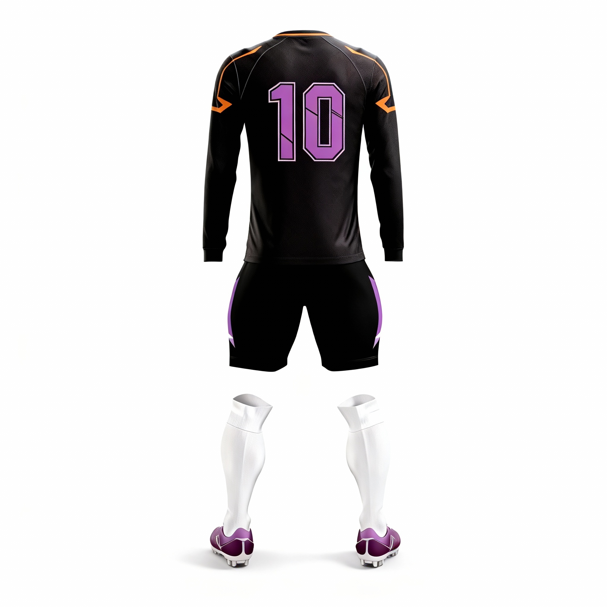 Youth Long Sleeve Jersey：Dark Flame Streak
