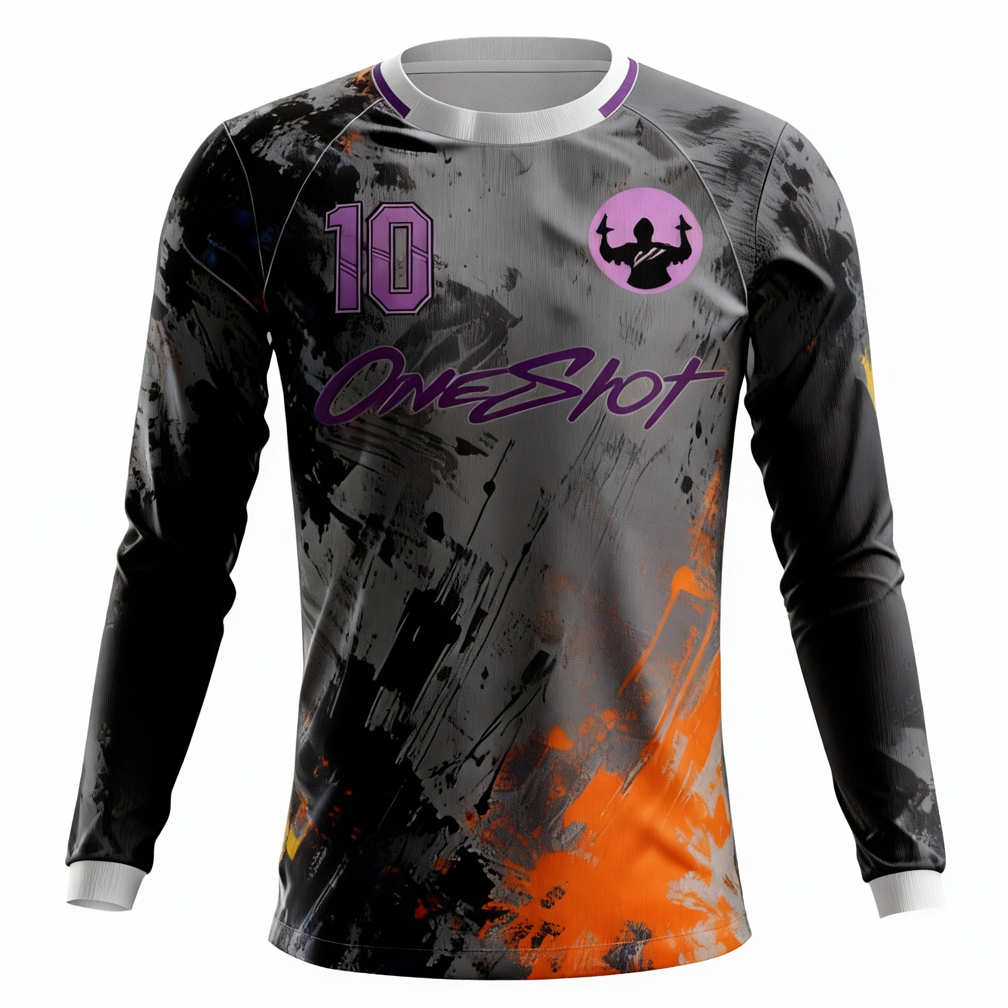 Youth Long Sleeve Jersey：Dark Tide Graffiti