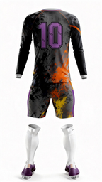 Youth Long Sleeve Jersey：Dark Tide Graffiti