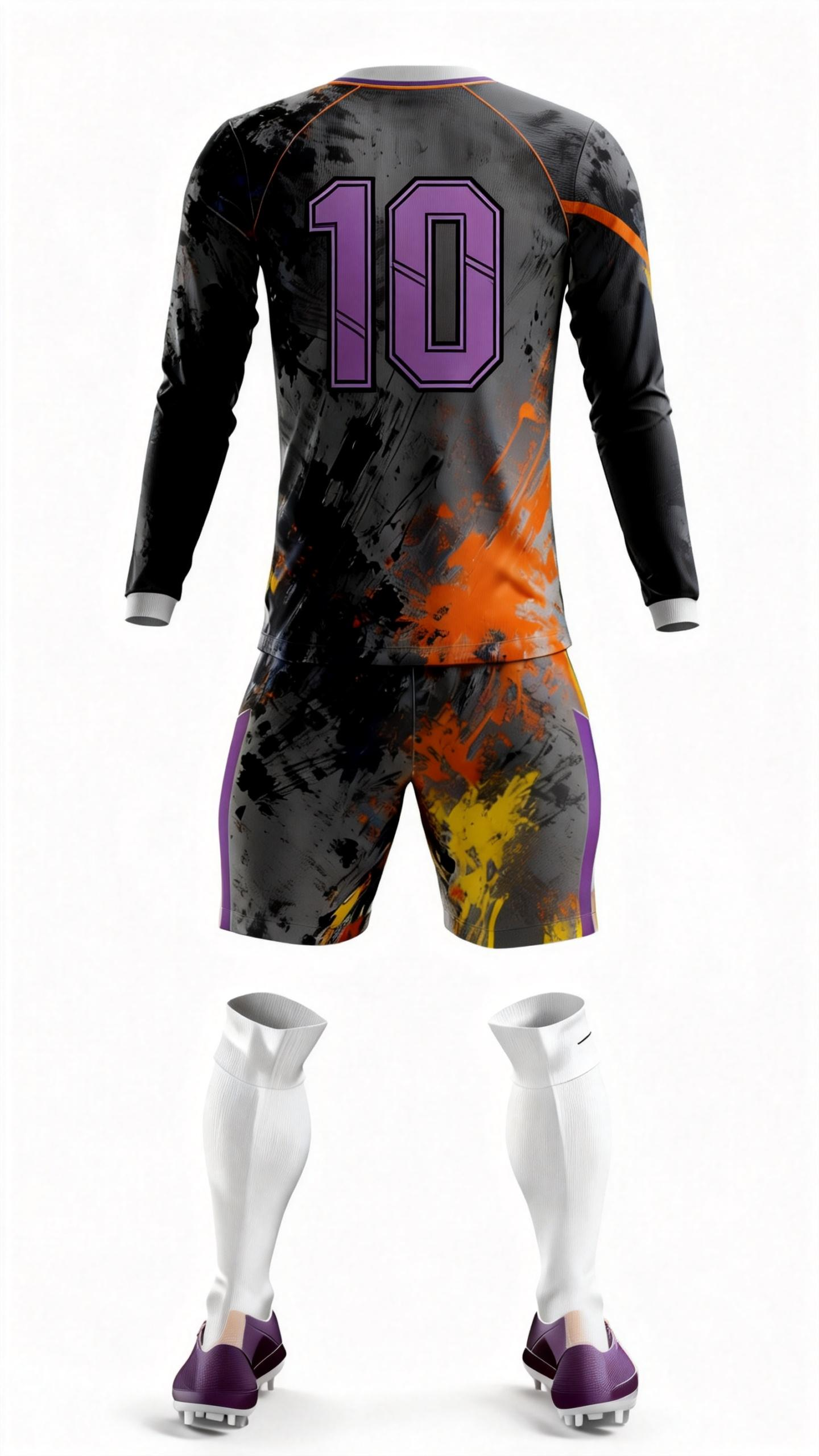 Youth Long Sleeve Jersey：Dark Tide Graffiti