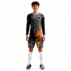 Youth Long Sleeve Jersey：Dark Tide Graffiti