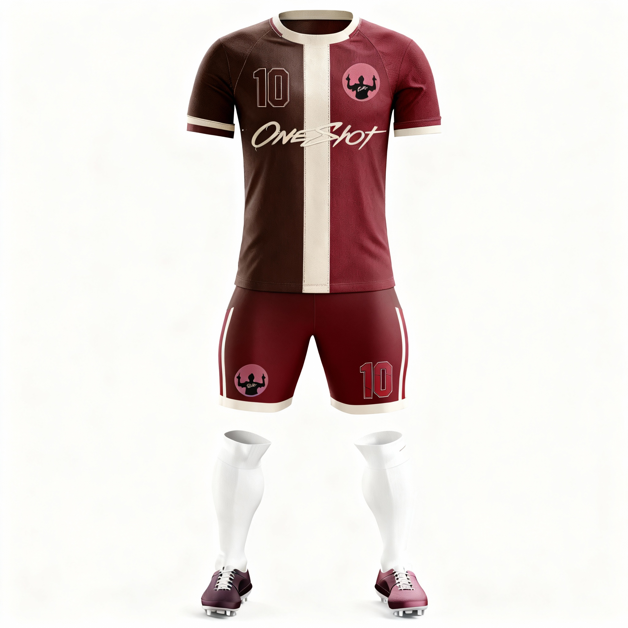 Color Series：Rich Burgundy & Mellow Cream White