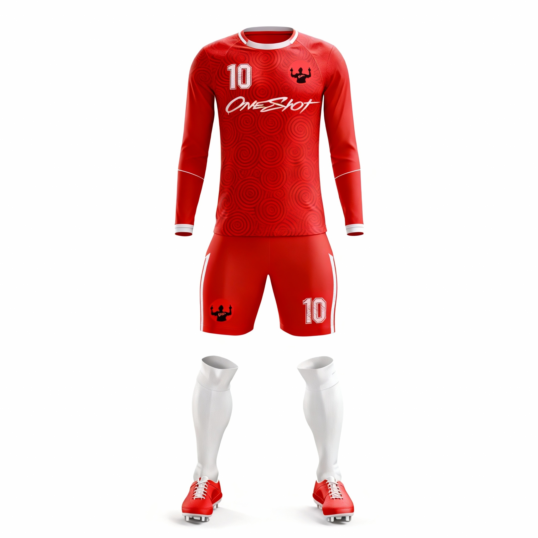 Youth Long Sleeve Jersey：red