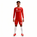 Youth Long Sleeve Jersey：red