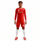 Youth Long Sleeve Jersey：red