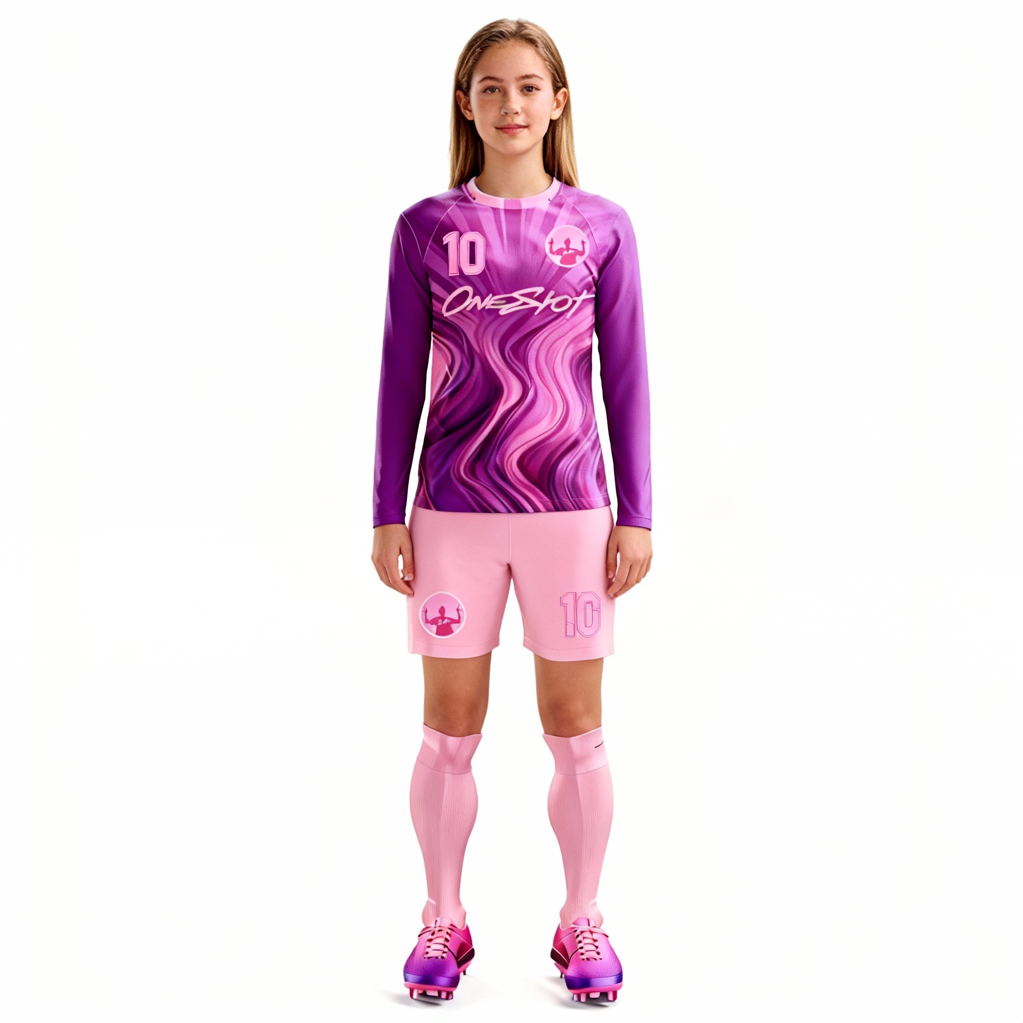Youth Long Sleeve Jersey：Purple Rhyme & Flowing Shadow