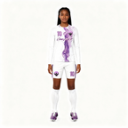 Youth Long Sleeve Jersey：Violet Swirl