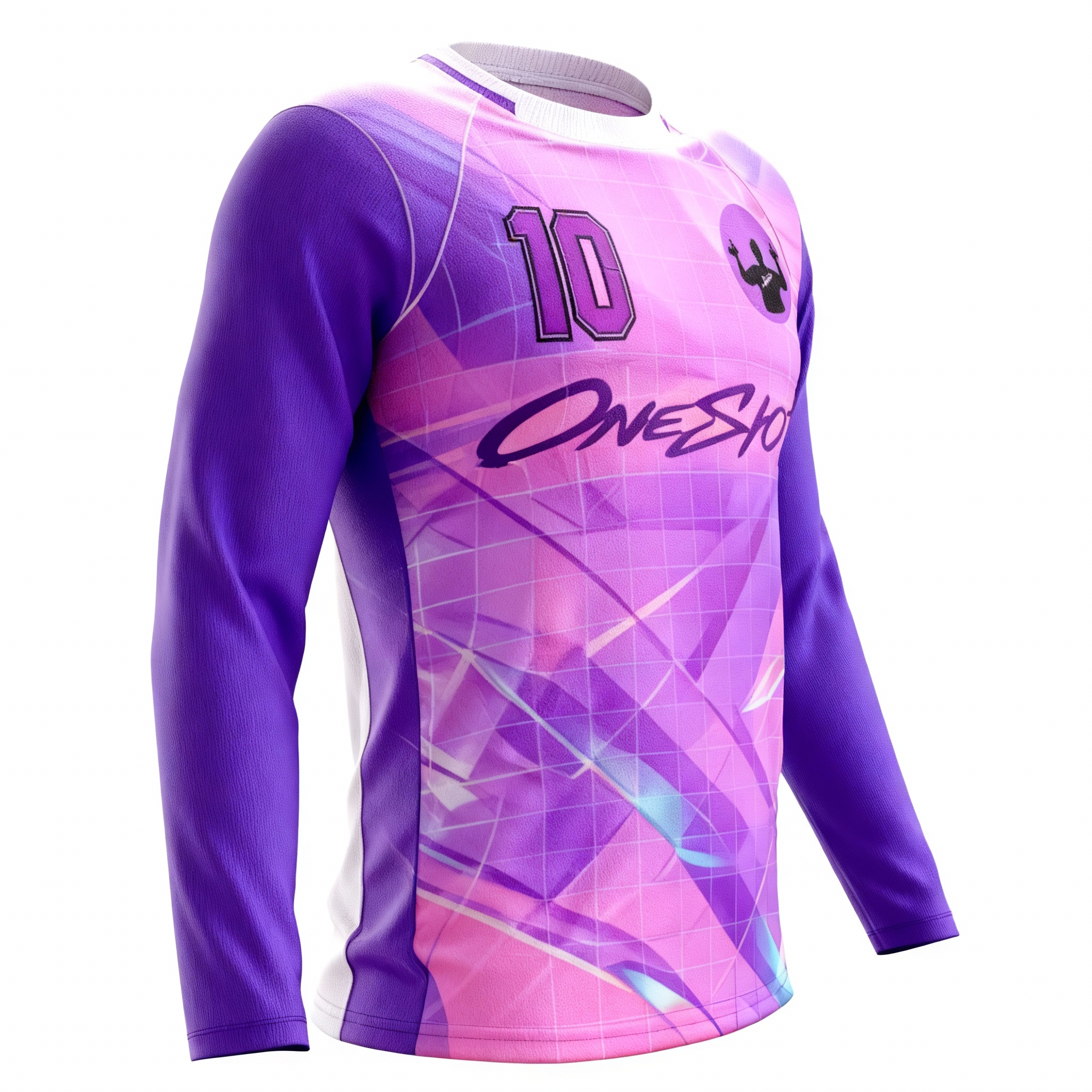 Youth Long Sleeve Jersey：Vaporwave Aesthetics