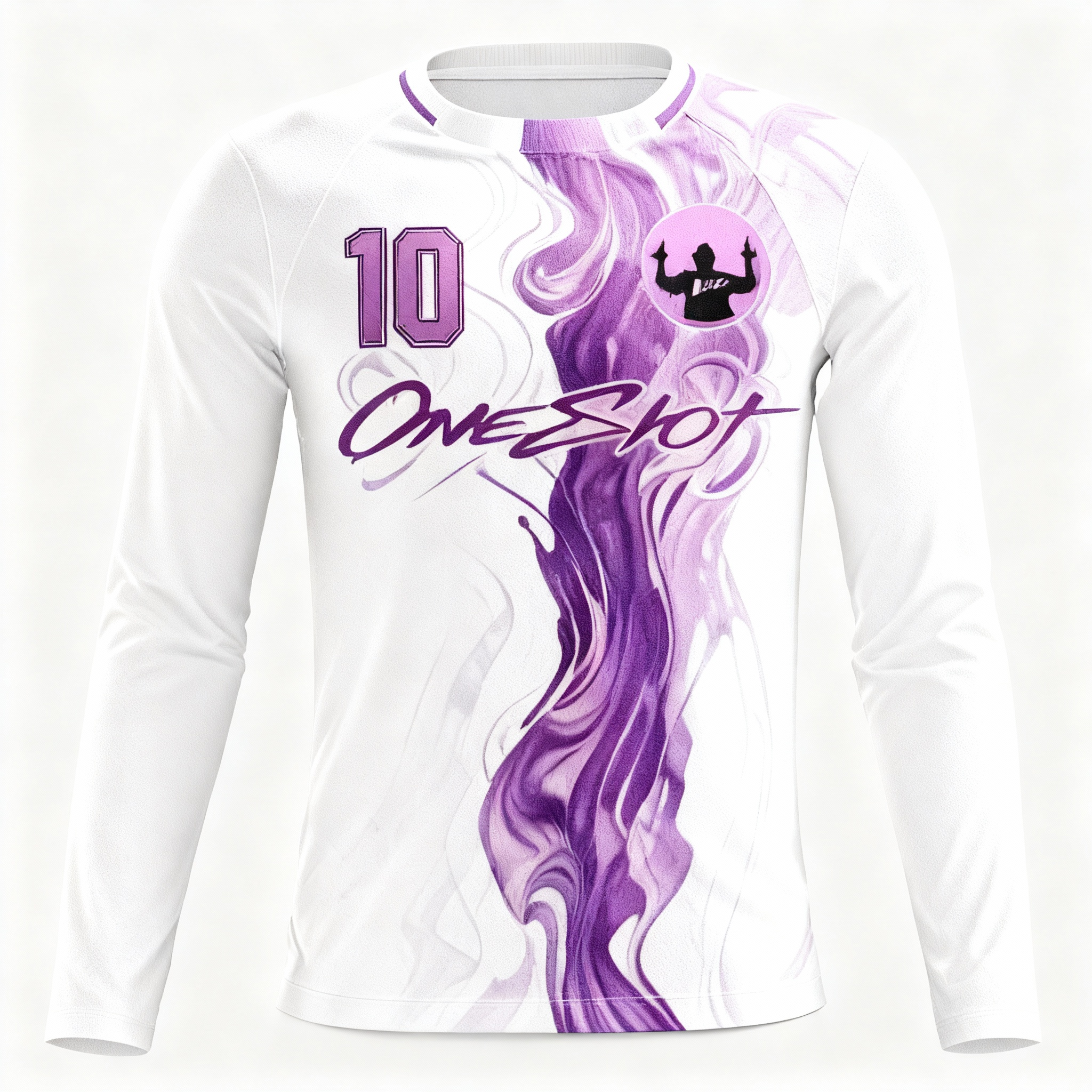 Youth Long Sleeve Jersey：Violet Swirl