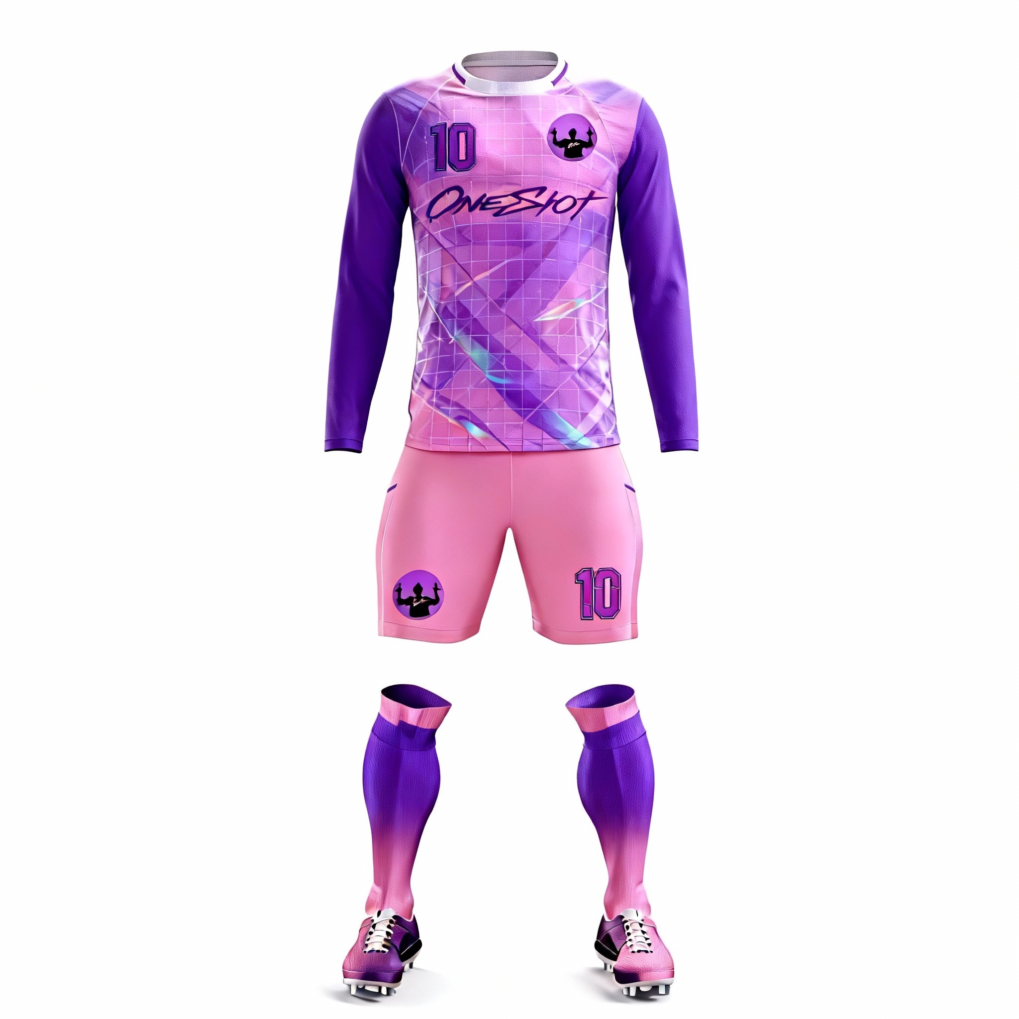 Youth Long Sleeve Jersey：Vaporwave Aesthetics